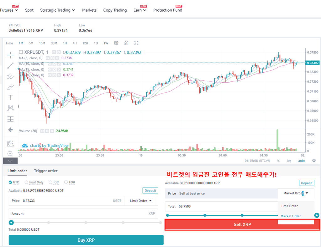 비트겟 선물 거래 방법 및 인터페이스 쉽게 알아보기 (USDT)