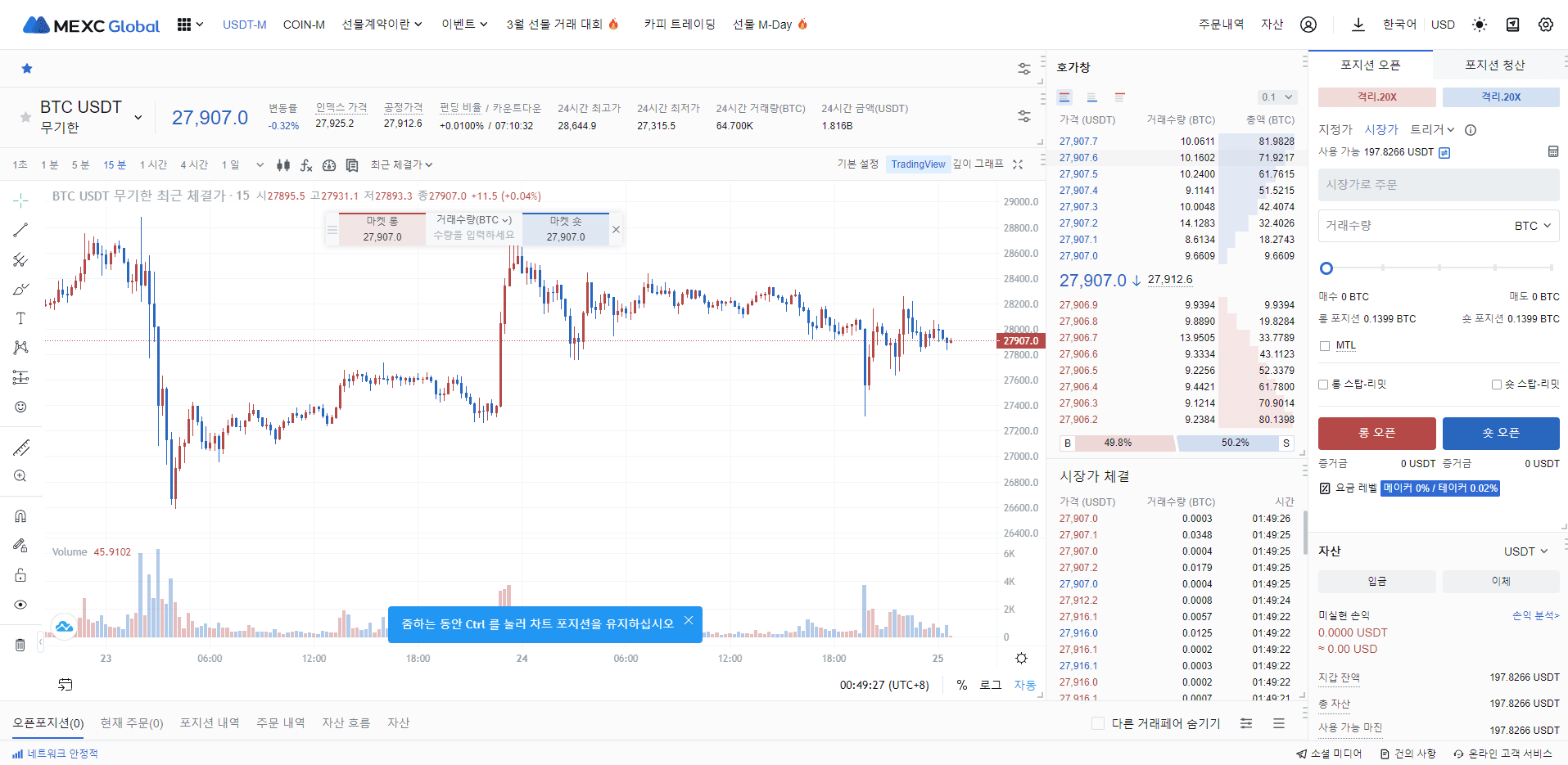 MEXC 선물 거래 방법 가이드북 | 레버리지